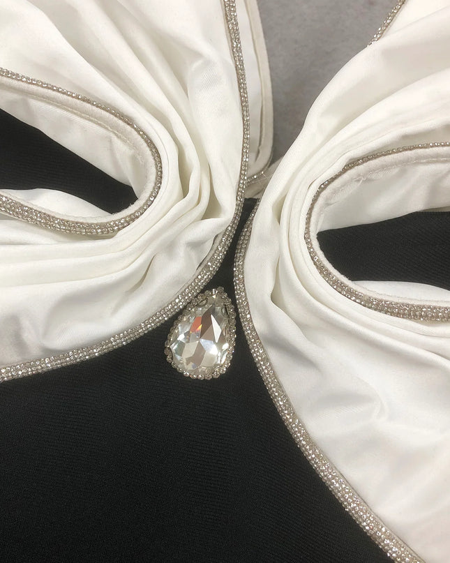 The Crystal Bow Off-Shoulder Mermaid Gown