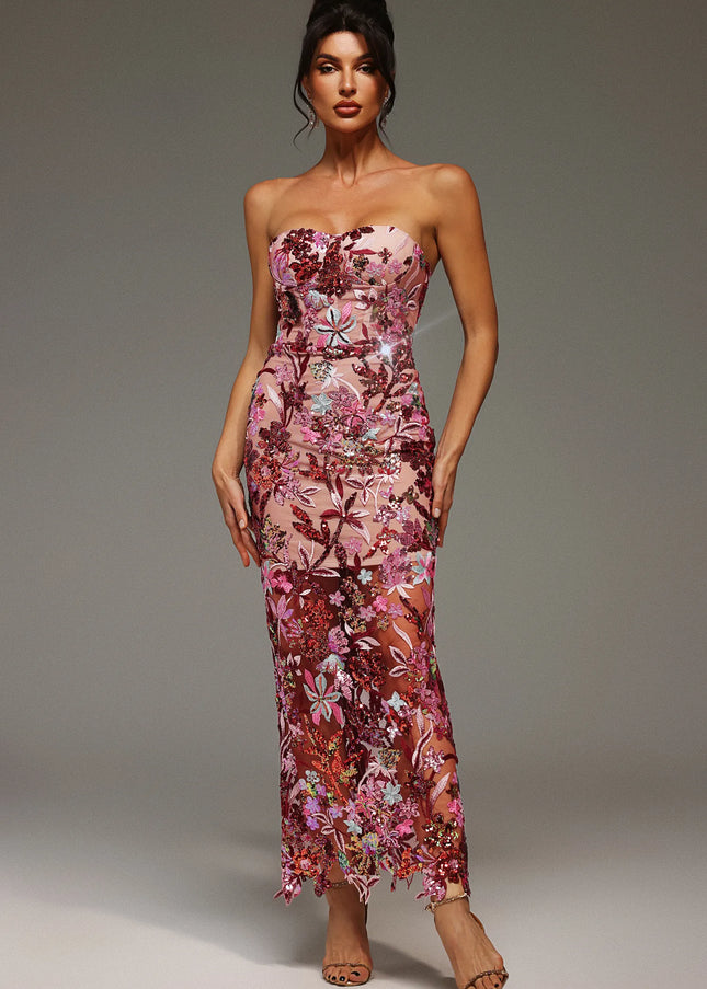 The Blossom Mirage Sequin Gown