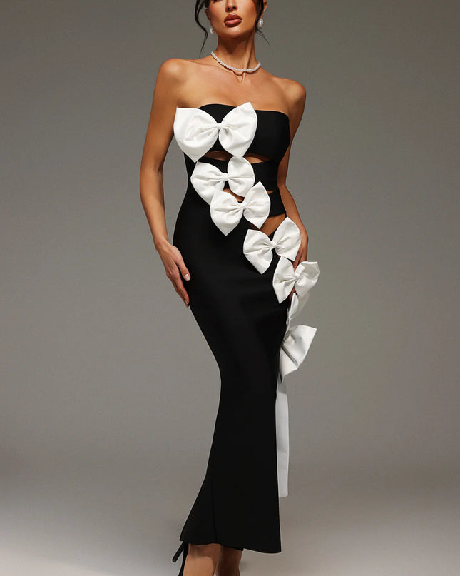 The Couture Bow Maxi Dress