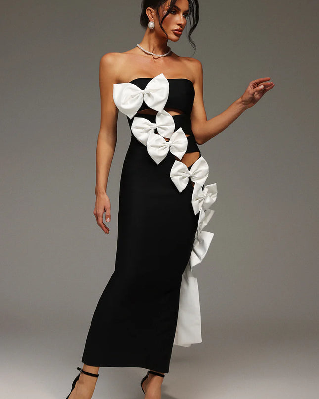 The Couture Bow Maxi Dress