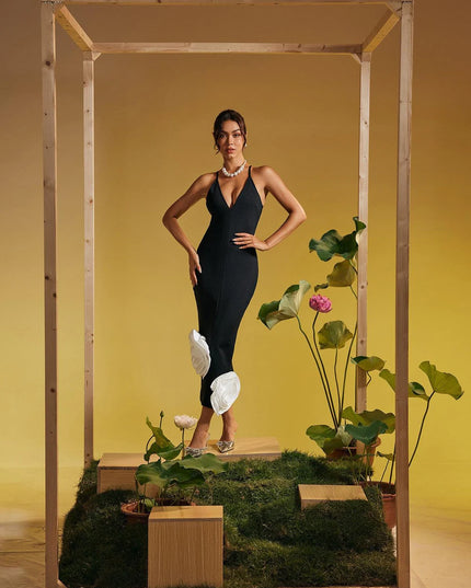 The Midnight Bloom Gown