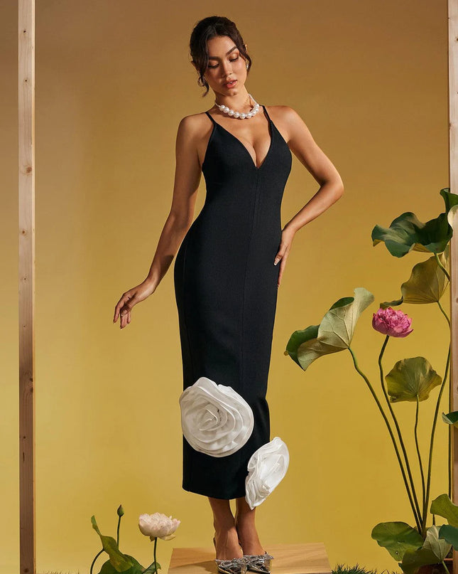 The Midnight Bloom Gown