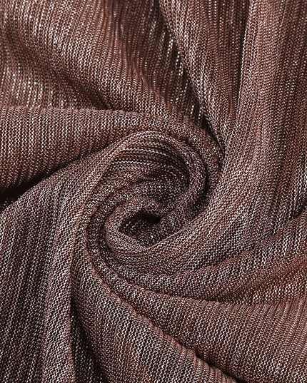 The Aurora Copper Corset Maxi Dress