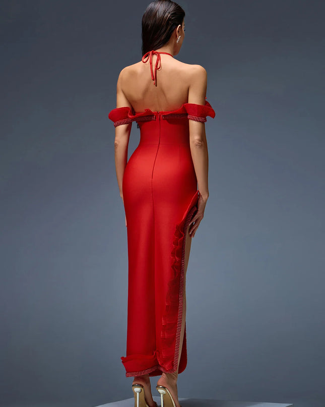 The 'Crimson Rhapsody' Bandage Gown