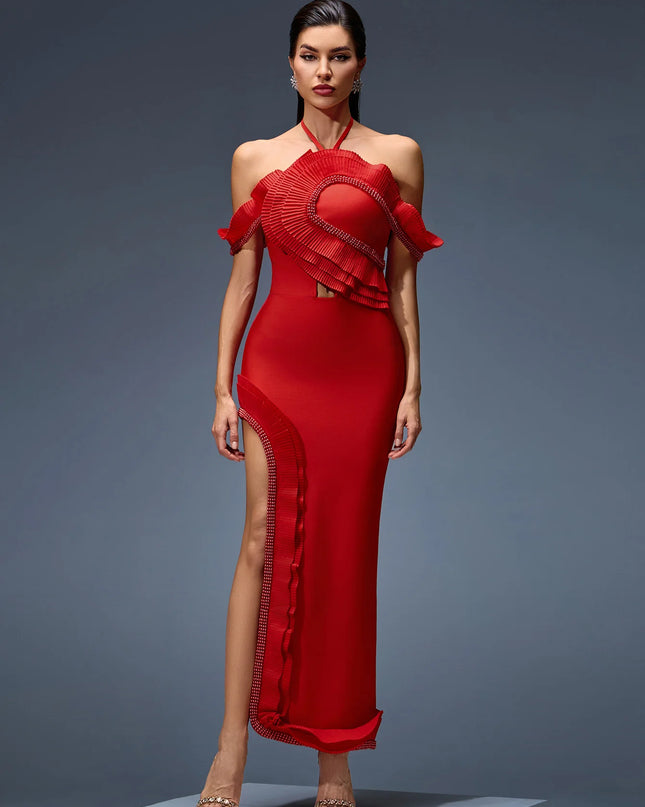 The 'Crimson Rhapsody' Bandage Gown