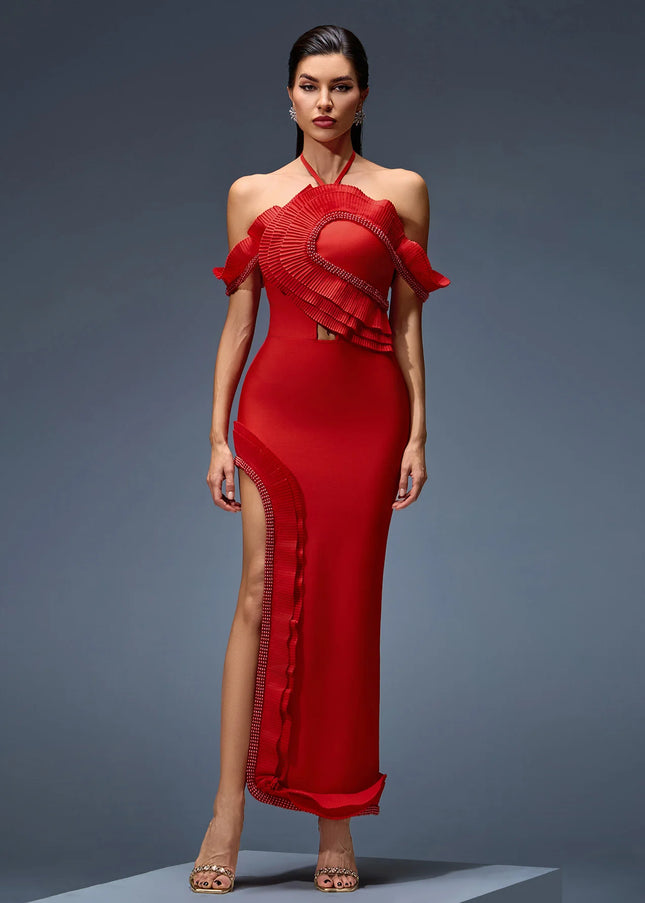 The 'Crimson Rhapsody' Bandage Gown