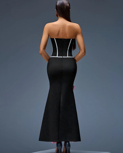The Midnight Garden Corset Maxi Dress