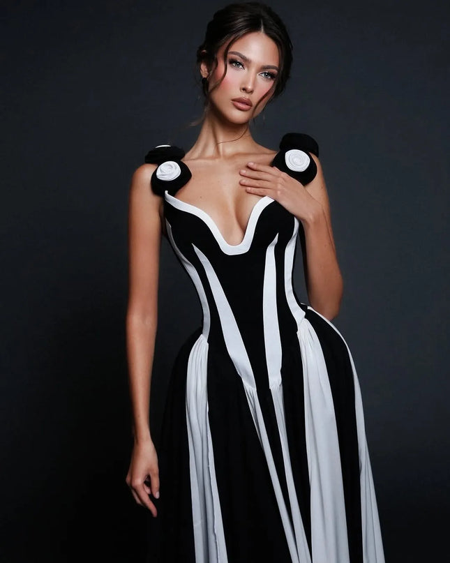 The 'Contrast Captivate' Gown