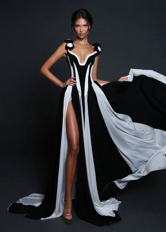 The 'Contrast Captivate' Gown