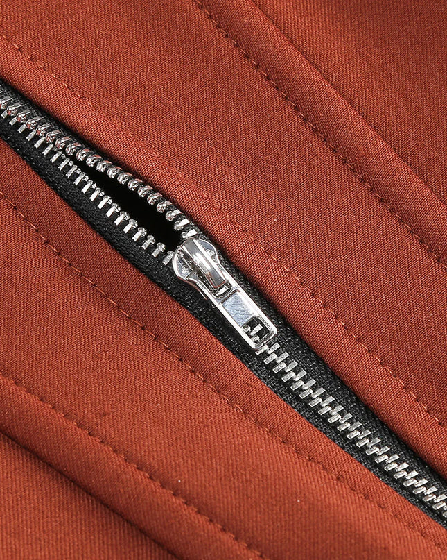 Terra Cotta Siren Corset Maxi Gown