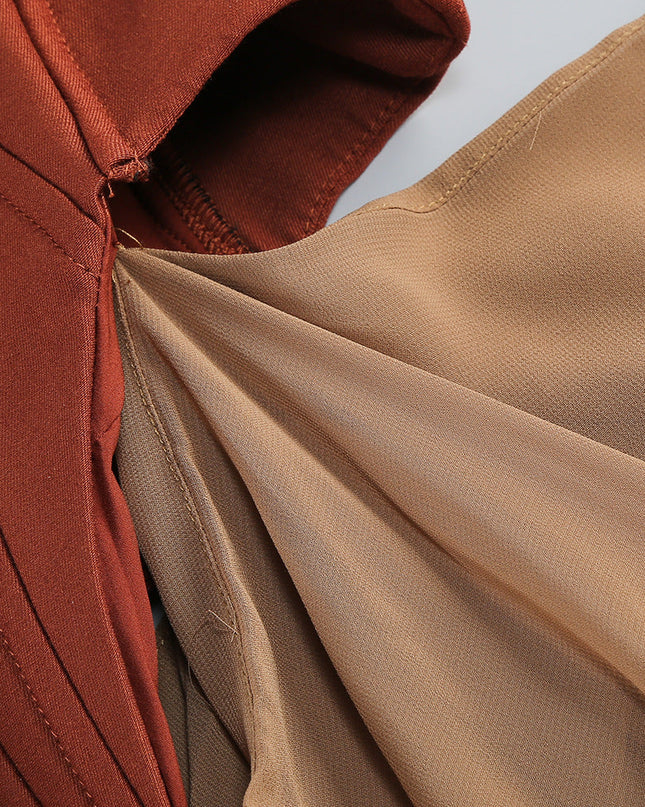 Terra Cotta Siren Corset Maxi Gown