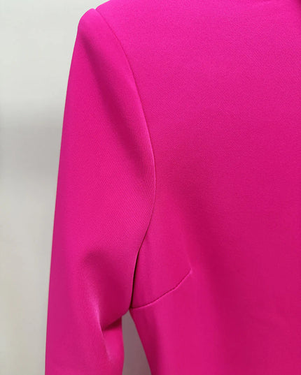 Bubblegum Floral High-Neck Mini Dress